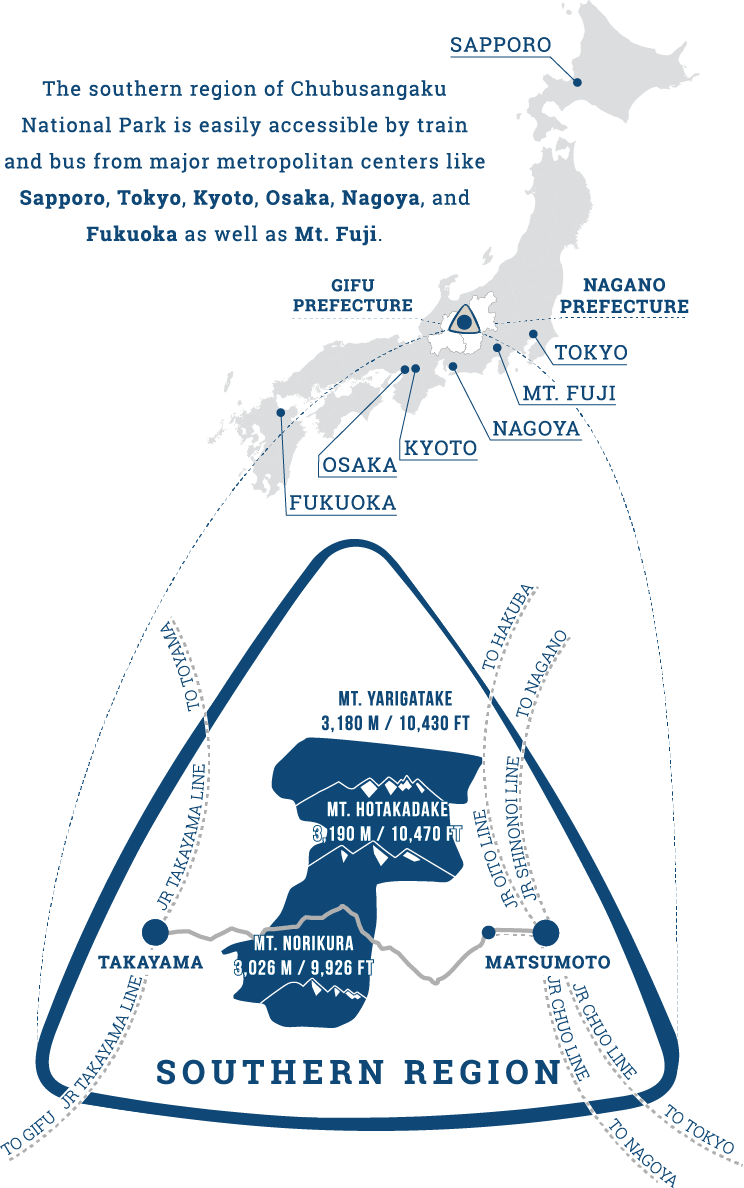 Chubusangaku National Park | The Japanese Alps Southern Region